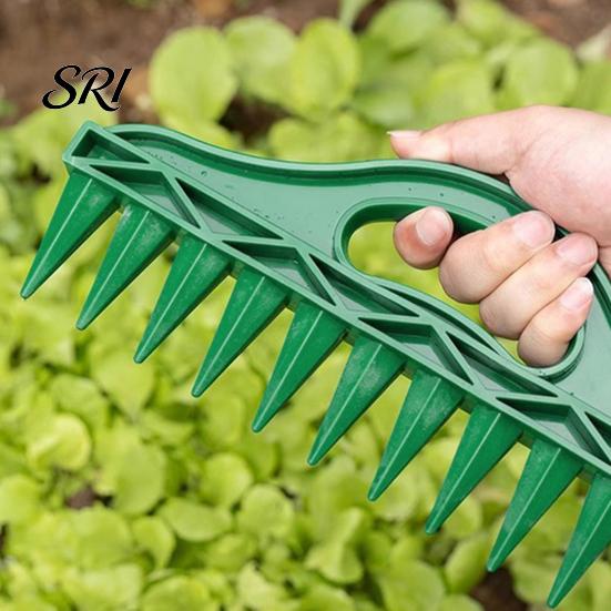 Carrot Planting Tool 12-Hole Soil Digger Garden Dibber Seeds Spacing Gardening for Easy Raised Bed Planter Box Use