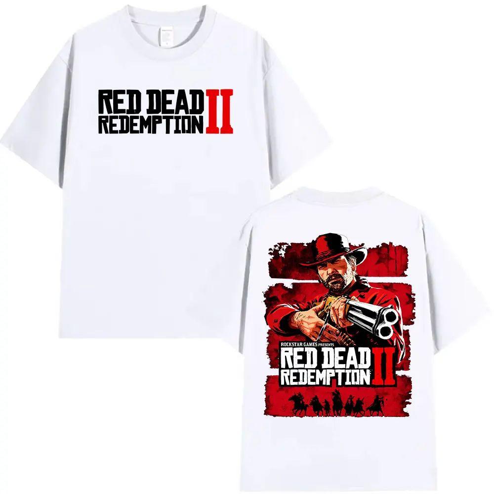 Y2k Vintage Clothing Red Dead Redemption 2 Game Graphic T Shirts High Quality Summer Tshirt Retro ONeck Cotton Tshirt Unisex