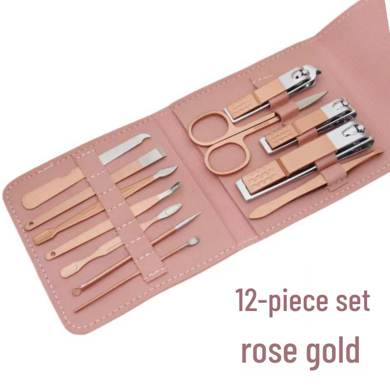 Stainless Steel 16-Piece Nail and Beauty Set