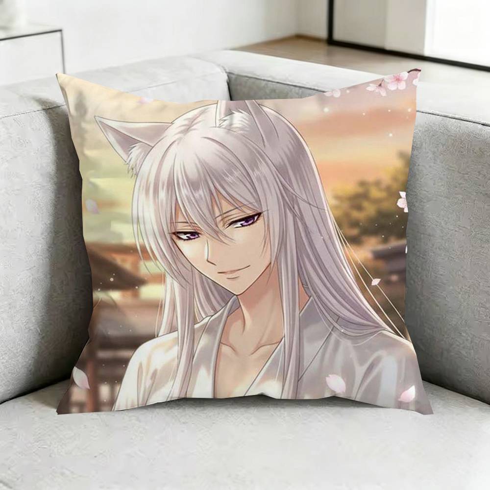 Kamisama K-Kiss Tomoe namami Pillow Case Square Double-Sided Sofa Cushion Cover Bedroom Bedside Pillow Gift