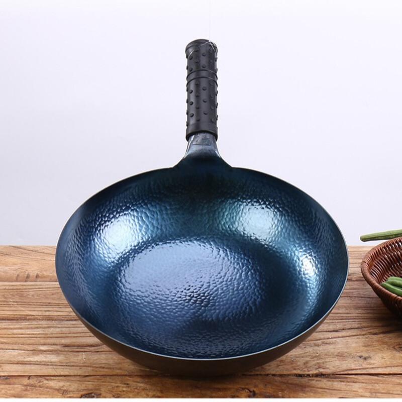 Wutuo Zhangqiu Fish-Scale Iron Handle Wok