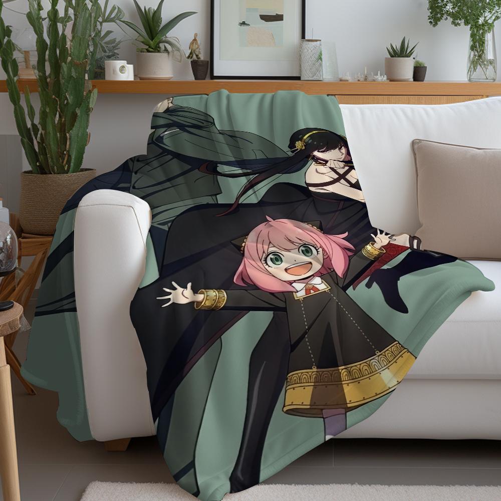 HOT ANIME S-SPY X FAMILY Blanket Design Lightweight  For Dorms, Naps, Living Room, Office,Sofa,All-Season