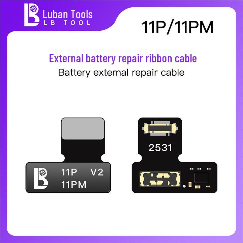 Luban External Battery Repair Flex Cable for 11-15PM, Short Version, No Disassembly Required