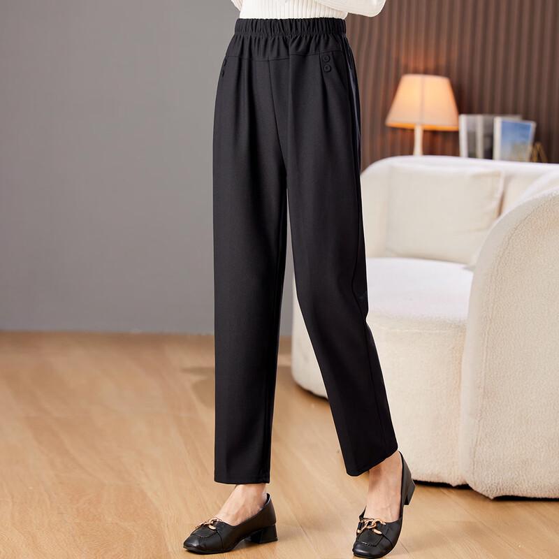 Paster Women's Loose Fit Elastic Waist Casual Pants