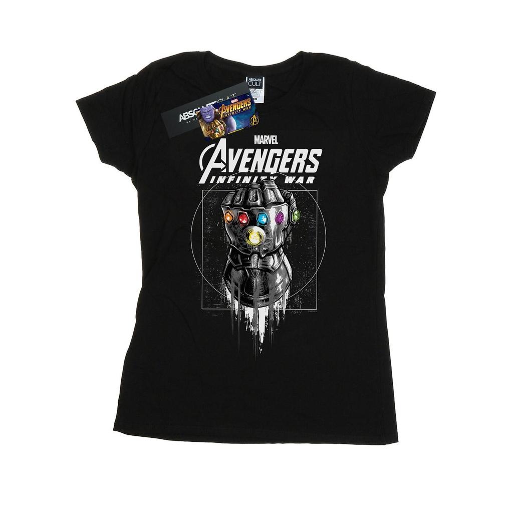 Marvel Womens/Ladies Avengers Infinity War Gauntlet Cotton T-Shirt