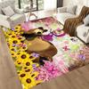 Masha Bear Area Rug Suitable for Balcony Playrooms Kitchen Dining Room Anti-slip Rug Anime Office Decor Spiritual Gift