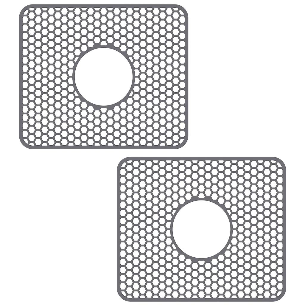 Silicone Sink Protectors Hollow Sink Mat Non-slip Heat Insulation Table Mat Dish Rack Desk Protect Sink Grid Mats Kitchen Tool