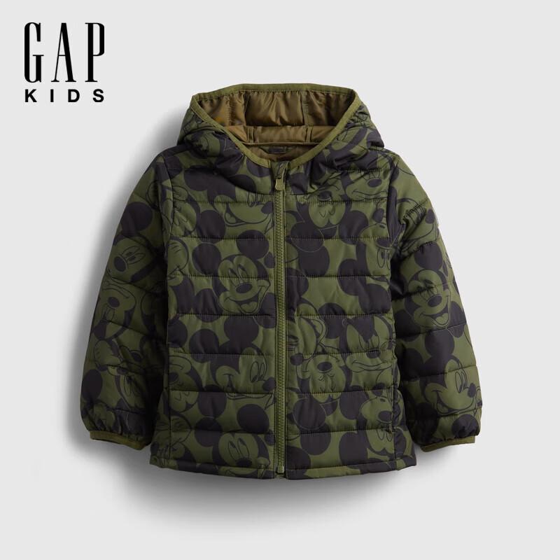 

Gap Boy Toddler Cartoon Print Lightweight Hooded Puffer Jacket 90 (1-2 Years)