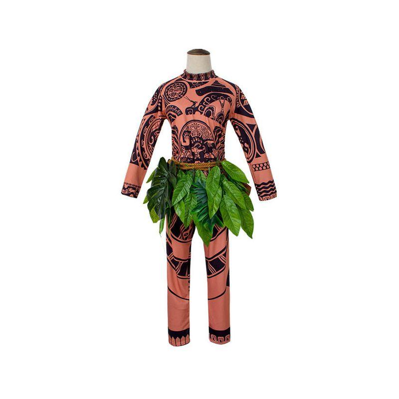 Jujiyuan Cosplay Moana Maui Halloween Adult Cosplay Anime Costume Set