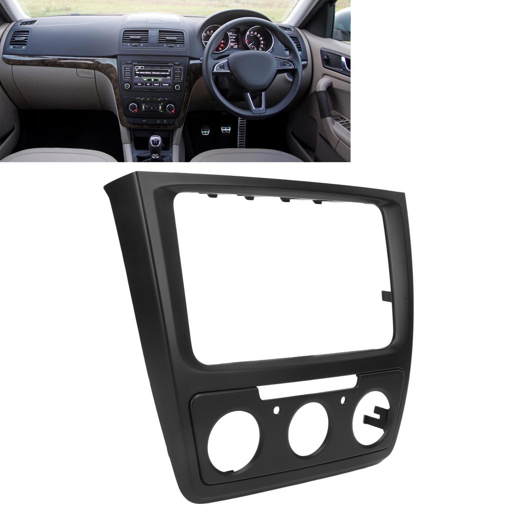 2Din Central Control CD Radio Fascia Dash Panel Interior Modification Replacement for Yeti 2014