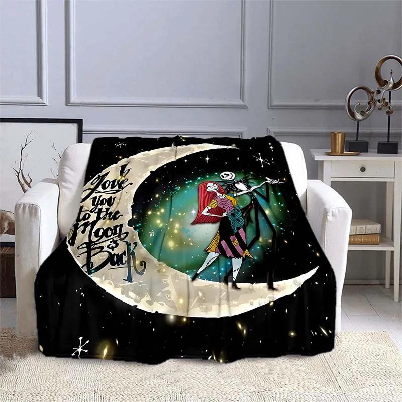 The Nightmare Before Christmas  Printed Blanket Kids Adult Blanket Soft Warm Bedding For Bed Sofa Travel Cover Blanket