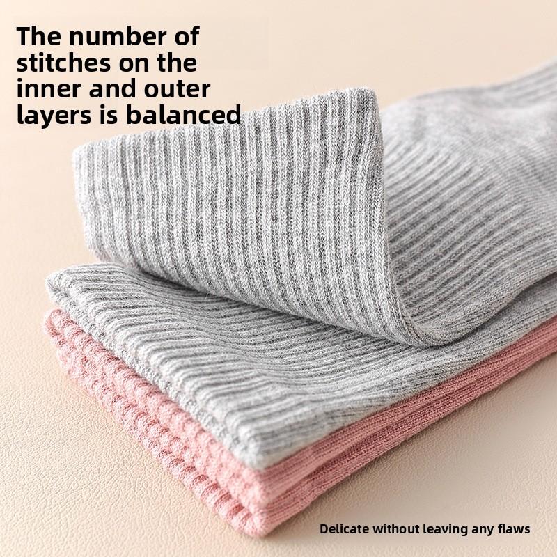 Women's Sweat-absorbing Yoga Socks, Anti-slip Pilates Five-finger Socks, Mid-calf Sports and Fitness Socks