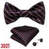 Bowtie for Men Fashion Casual Striped Men's Bow Ties Cravat Neckwear for Wedding Party Suits Tie
