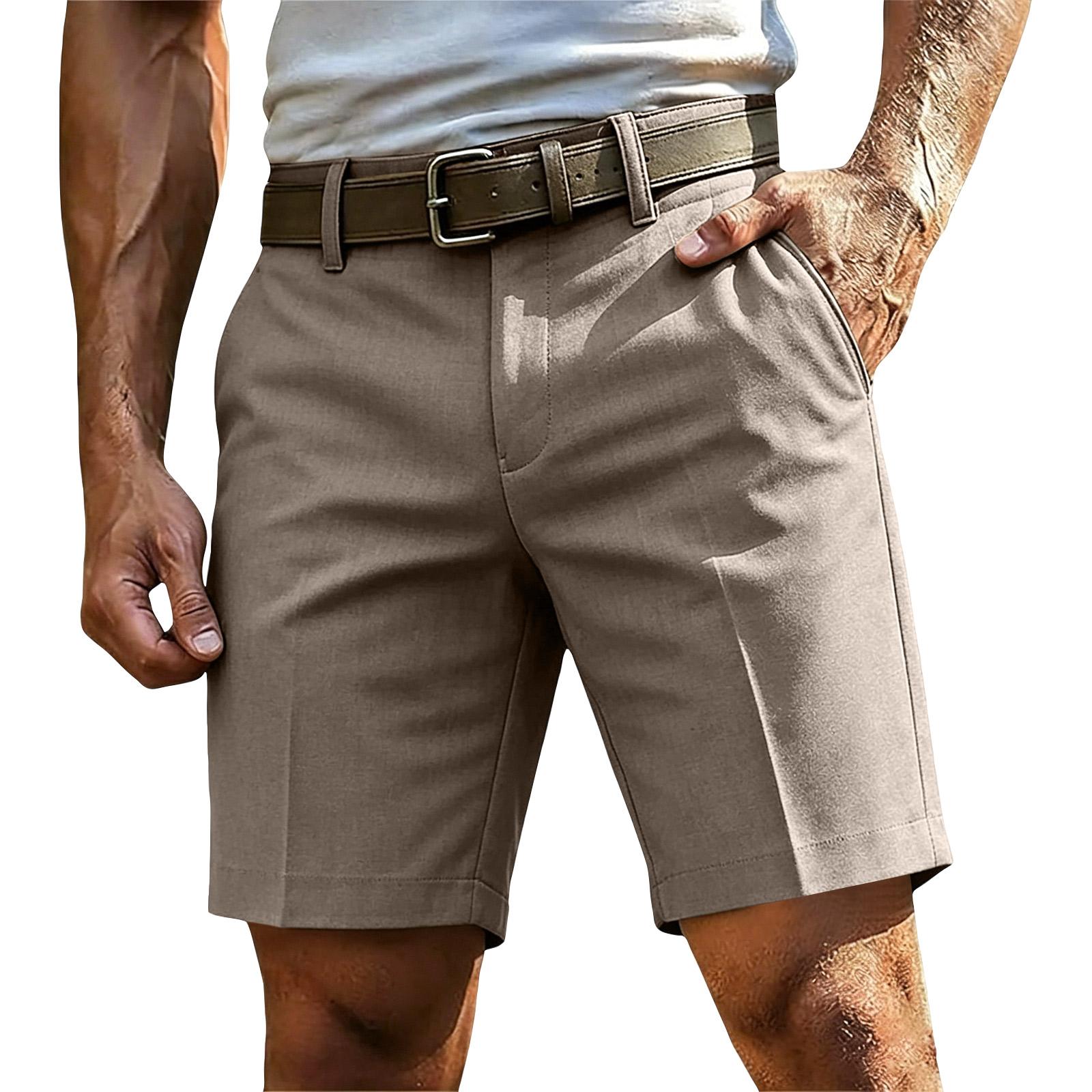 Men s Color Golf Shorts - Outdoor Sport Shorts for Golf, Hiking and Casual Wear 32 коричневый