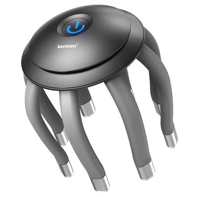 Kensen Head Spa Electric Scalp Care Esthetic Device Octopus Feet 3D Vibration 6 Modes Relaxation Device Red LED Light Beauty Appliance Hands Free