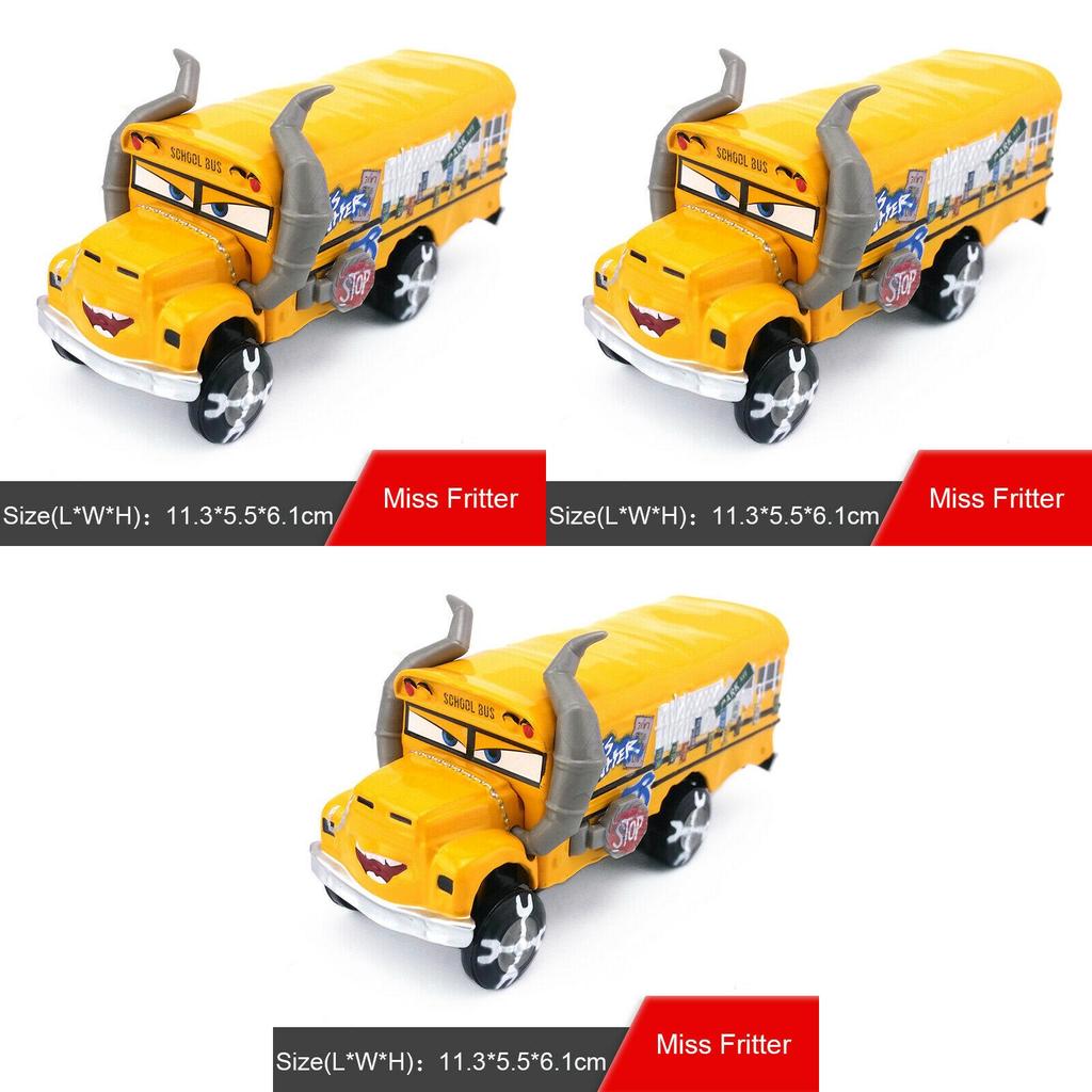 Mașinuță de Jucărie Galben Vibrant Miss Fritter Diecast Pentru Copii Ideală Pentru Cadouri de Sărbători