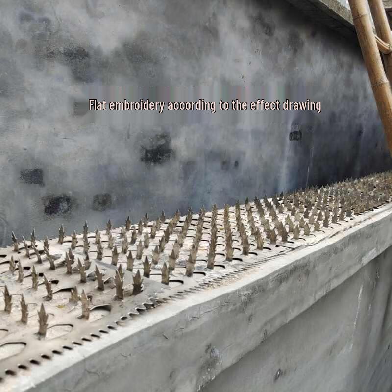 Anti-Climb Security Spikes for Pipes