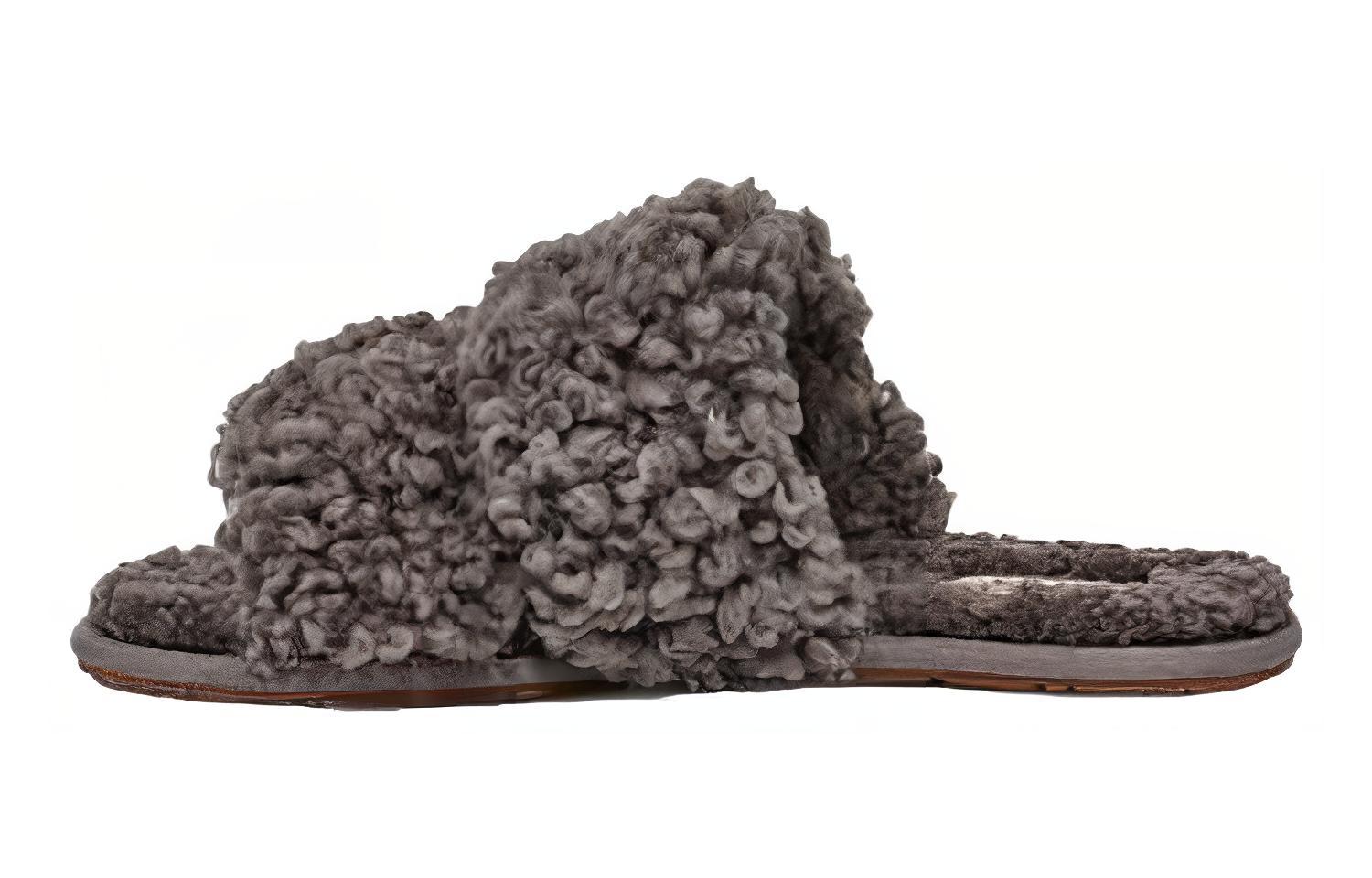 UGG Maxi Curly Scuffetta  Серый  Женская 1130837-CHRC 36