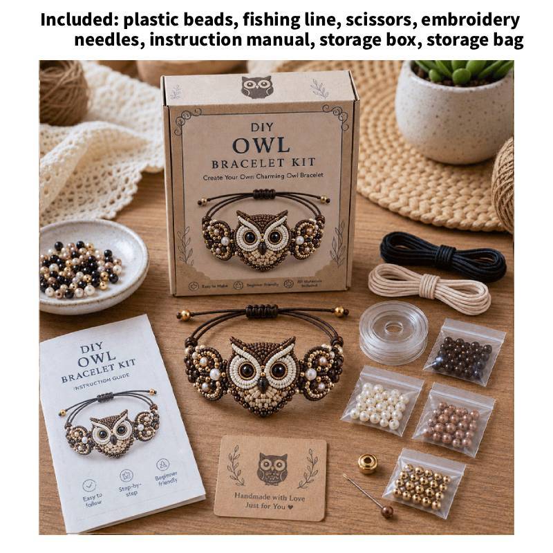 Kit Creativo per la Realizzazione di Braccialetti con Perline a Forma di Polpo con Materiale Giada per Artigianato di Gioielli Fai da Te