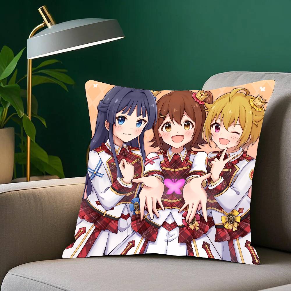 

Anime Singer The I-Idolmaster Pillow Case Home Decor Throw For Sofa Bed Car Room Decor Gift Idea 12x12Inch