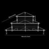 Acrylic Multi-layer Trapezoidal Display Stand for Figures & Jewelry