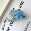 Cartoon Ocean Style Fish Hair Claw Starfish Fish Shape Grab Clip Acetate Shark Clip  Headwear