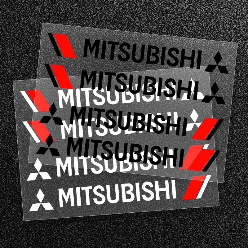 4 Stück Auto Logo Türgriff Aufkleber Auto Abzeichen Karosserie Aufkleber Für Mitsubishi Asx Lancer Pajero 4 Outlander 3 Xl l200 EX10 X Colt Pajero