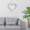 Heart Pendant Chic DIY Rattan Nordic Style Romantic Woven Pendant Ornament for Wedding