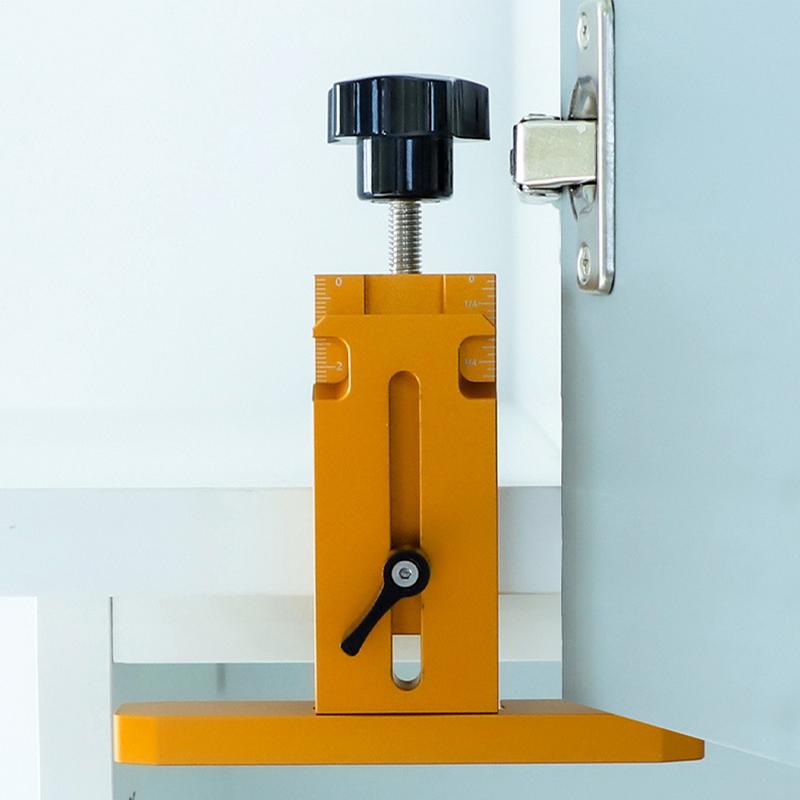 Cabinet Door Installation Positioner Hardware Adjustable Door Hinge Jig For Woodworking Installation Kitchen Replacement