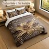Floral Garden Theme Personalized 3Pcs Bedding Set Custom Text & Name 1 Sheet 2 Pillowcases Household Bedding 1pc