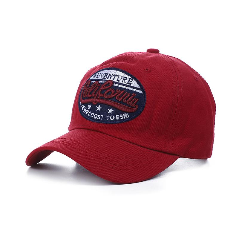Cotton Baseball Cap 3D Embroidery Baseball Cap Fashion Letter Embroidery Cap Adjustable