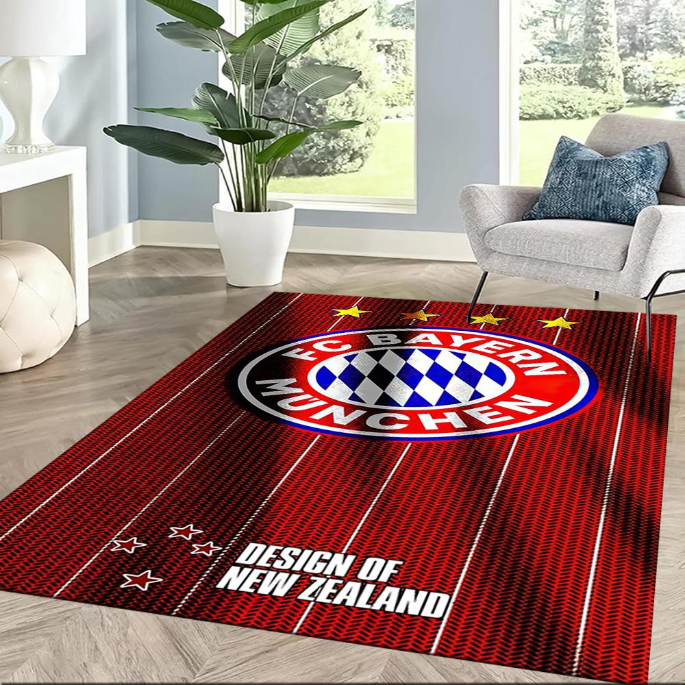 FC Bayern München Fußmatte Geeignet für Eingangsbereich Esszimmer Küche Spielzimmer Rutschfester Teppich Büros dekorieren Am besten für Weihnachten