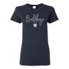 Butler Bulldogs Thin Script Womens T-Shirt - Navy