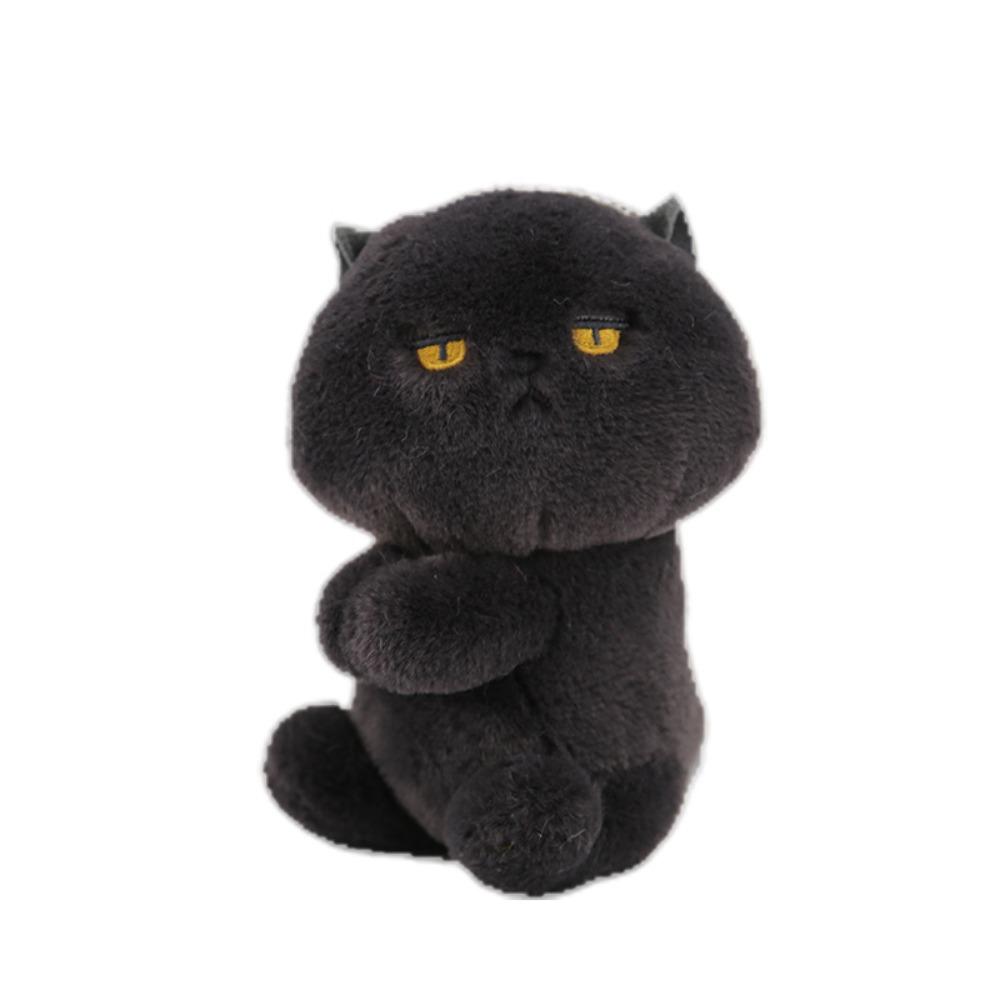 Cartoon Animal Cat Plush Pendant Soft Key Chain Cute Cartoon Clip Doll Toy  Birthday Gift
