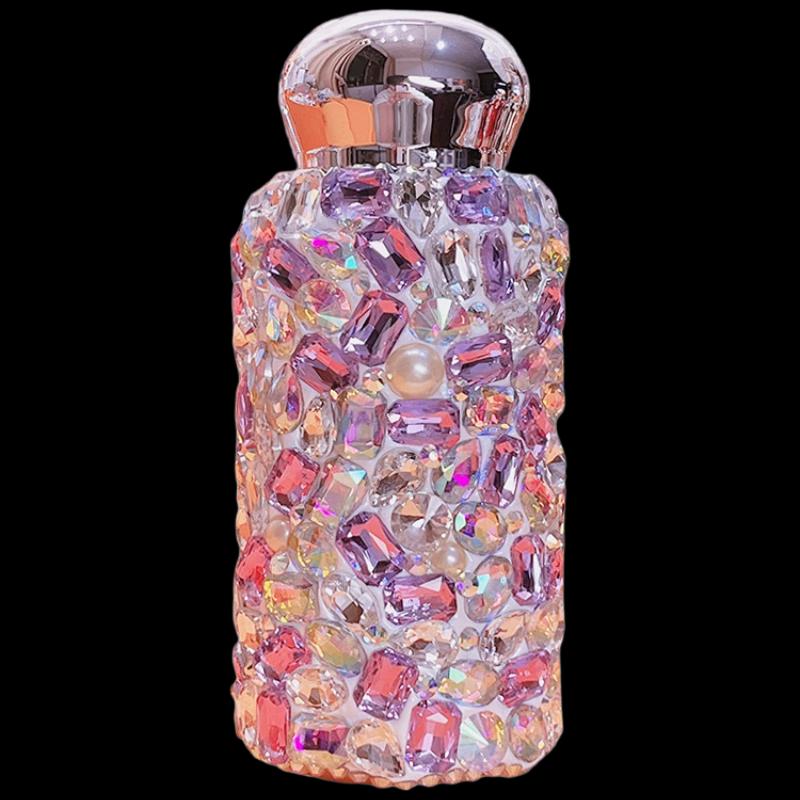 Rhinestone Embellished 304 Stainless Steel Portable Insulated Cup