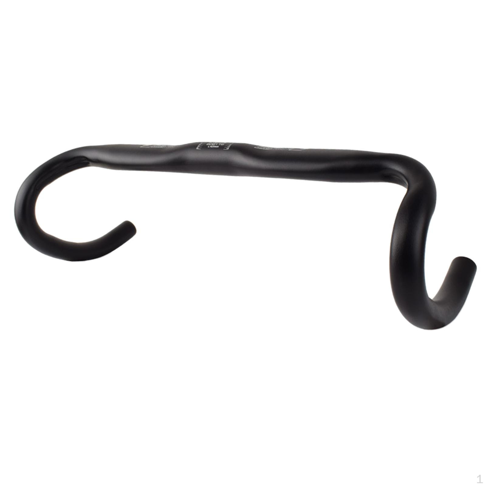 Руль 31,8 мм Алюминиевый сплав Изогнутый руль для фикс-байка Шоссейного велосипеда Матовый Shaped Tube