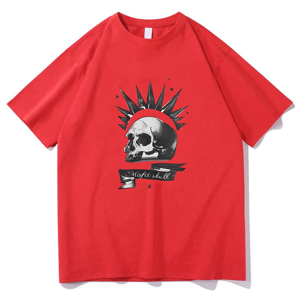 

Willyacos Price Cosplay Costume T Shirts Cotton Top Skull Graphic Clothing Women Men Harajuku New Pattern Tees XXL червоний