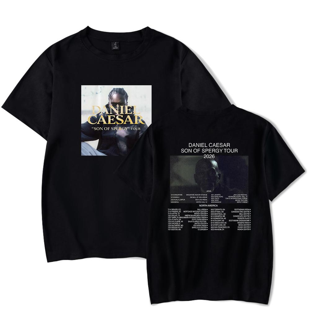 Daniel Caesar Son of Spergy Tour Tshirt Summer Unisex 2026 Shortsleeved Casual Design Tee