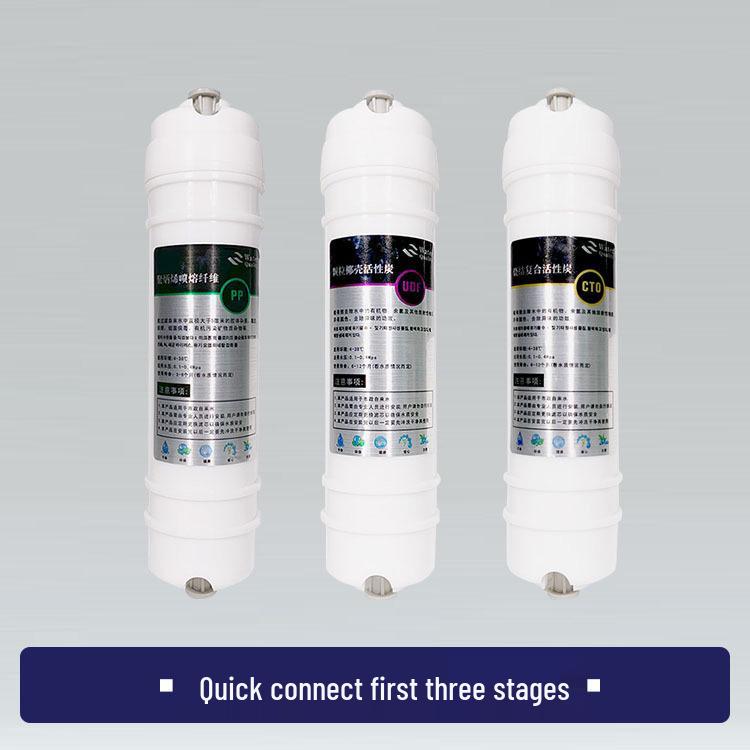 Universelle 10-Zoll Fünf-Stufen Wasserfilter-Kartusche mit Schnellanschluss, Ultrafiltration und PP-Baumwolle