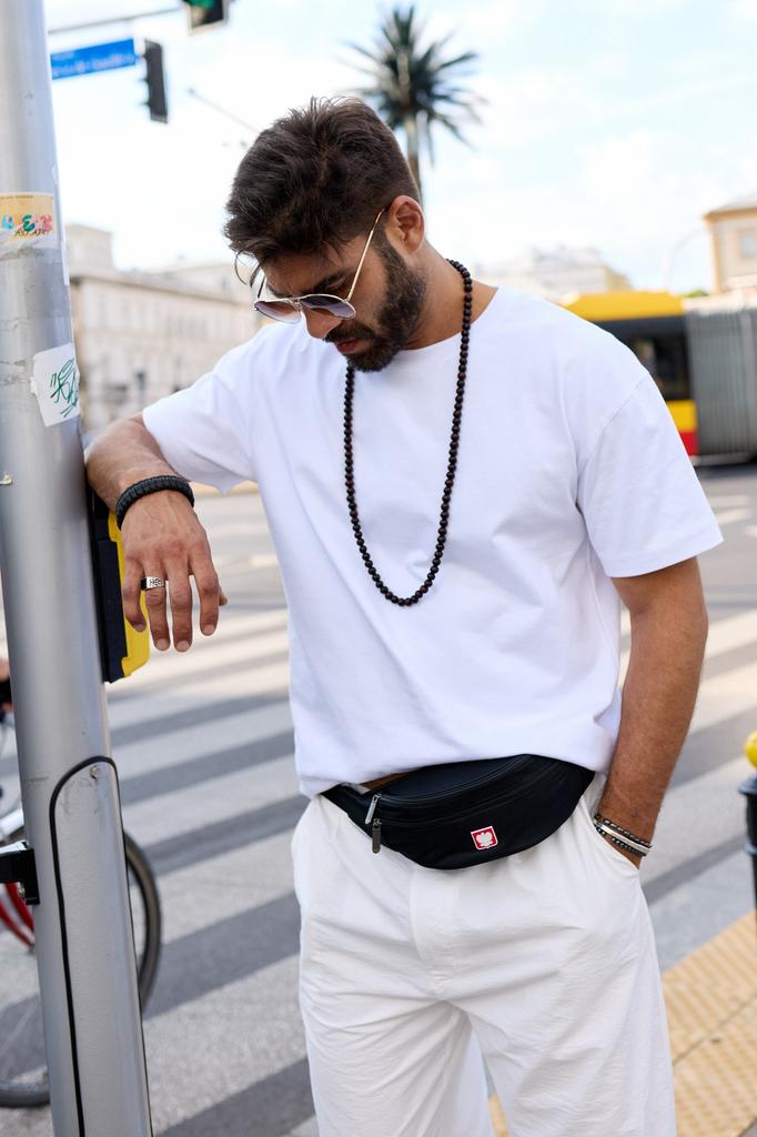 Sports Waist Bag with a Patriotic Emblem