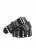 Trendiger Punk-Stil Nieten-Ledergürtel mit Metalldreiecken – Y2K-inspirierter dekorativer Taillenbund für einen Hot Girl Look