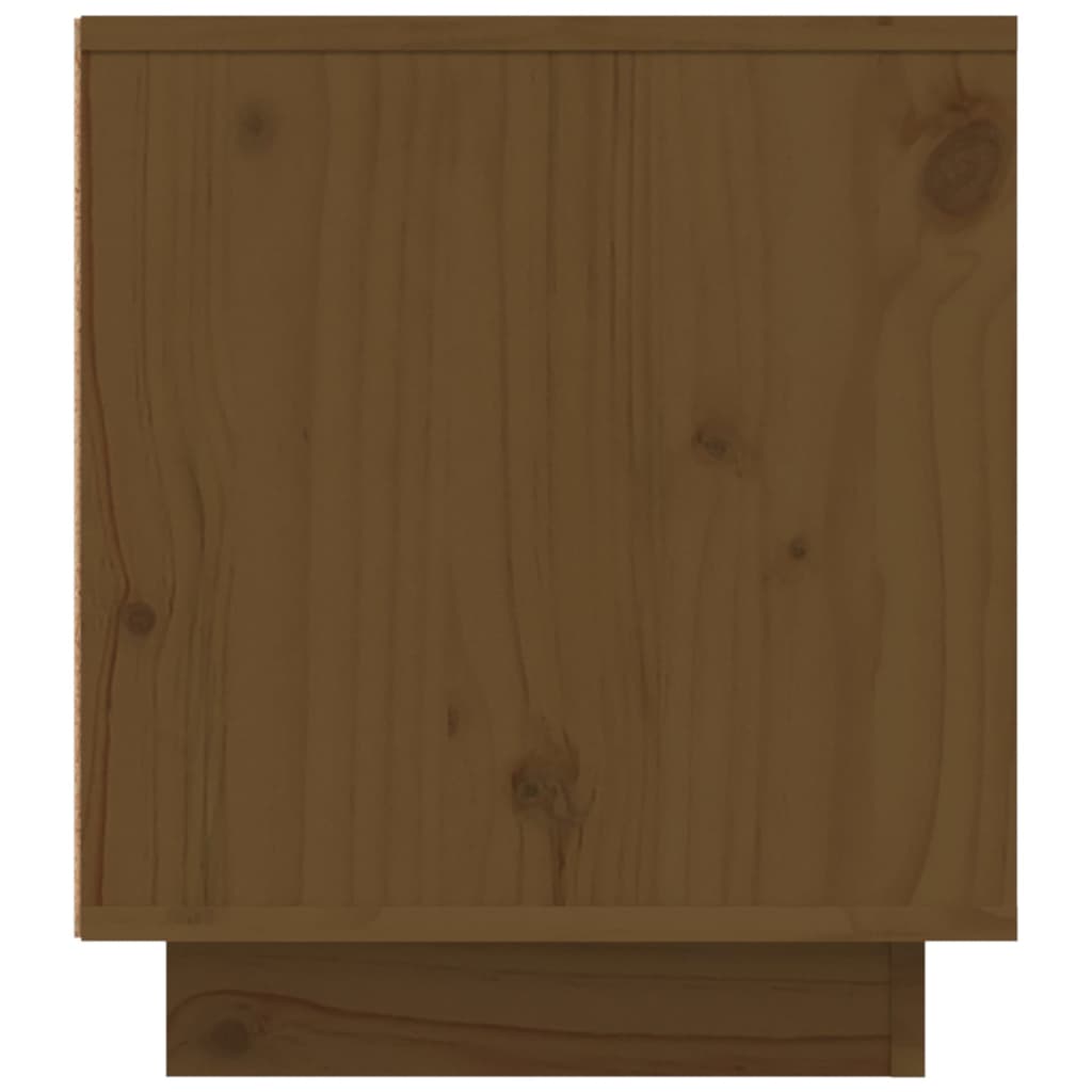 Vidaxl TV Stand, Honey Brown, 110X35X40.5Cm, Solid Pine Wood