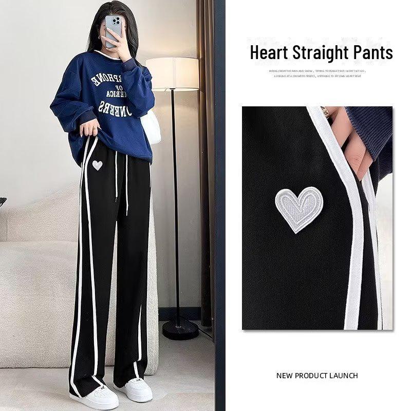 Women's Summer 2024 Wide-Leg Sweatpants: Casual, Loose, Straight-Leg Sports Pants