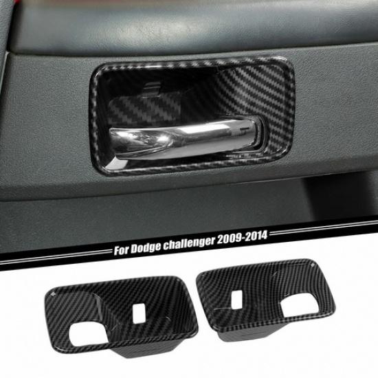Innen Türgriff Schale Abdeckung Zierleisten für Dodge Challenger 09-14 Kohlefaser