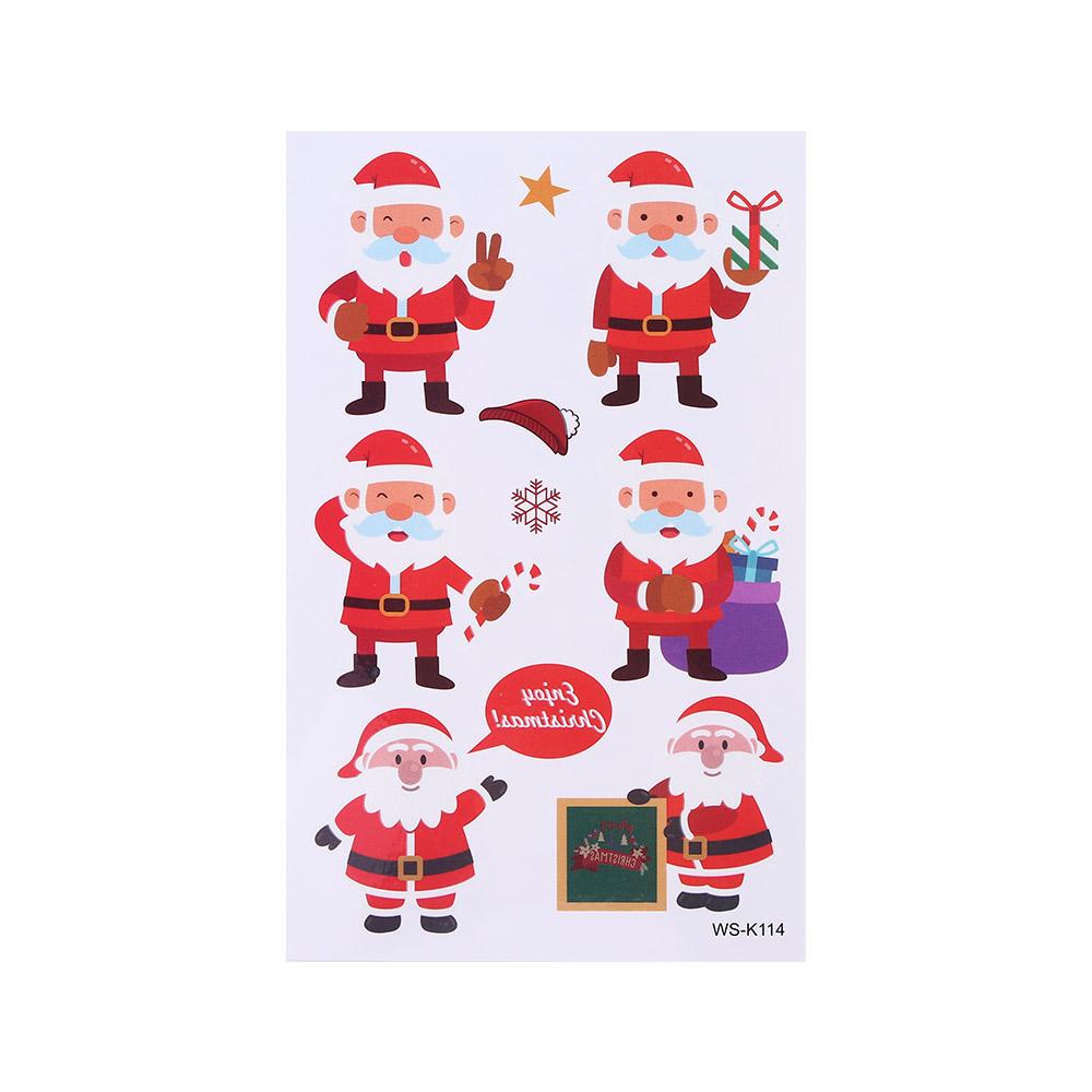 Arm Neck Leg Decorate Gift Temporary Tattoos Fake Tattoo Christmas Tattoo Stickers Body Art Decals