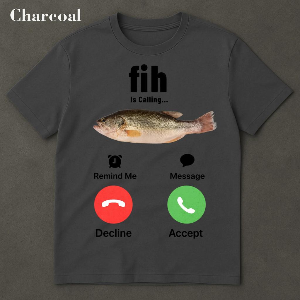 Fih Is Calling Meme Shirt Stupid Meme Shirt Funny Meme Shirt Brain Rot Inappropriate Funny Gag Gift Gen Z Meme Tee Men Clothing
