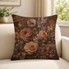art vintage floral still life oil painting Cushion Cover Soft Short Plush SkinFriendly Cushion Case for MultiScene Use