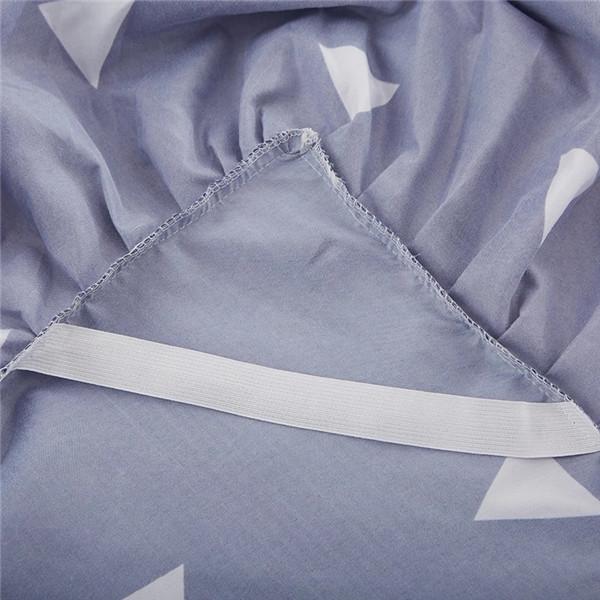 3PCS Bedding Set Sheet With 2 Pillowcases Printing Flowers Bed Skirt Home Textile Non-slip Mattress Cover Bedspread