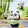3pcs Manual Wind Up Panda Figurine with Sport Theme Design for Children Playtimes Sensory Development Activity Toy