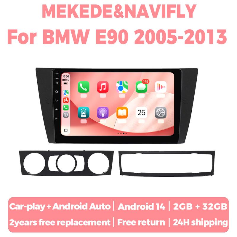 Android 14 Autoradio For BMW 3 Series bmw e90 E91 E92 E93 2005-2013 Multimedia Player Car Radio Support Wireless Carplay Auto bt